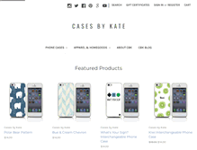 Tablet Screenshot of casesbykate.com